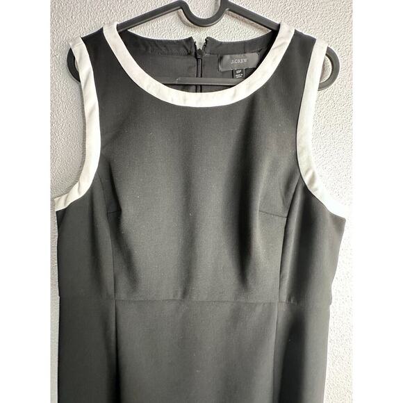 J.Crew Black and White Women's Shift dress Size 12P - Picture 5 of 16